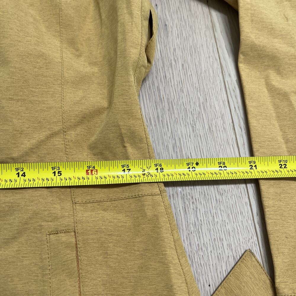 Prana Eliza Jacket Women's Medium Rain Windbreaker Gold Belted Waterproof - Picture 11 of 14
